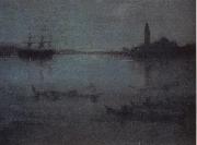 James Abbott McNeil Whistler Nocturne in Blue and Silver:The Lagoon Venice china oil painting reproduction